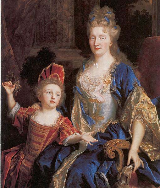 Portrait of Catherine Coustard with her daughter Leonor